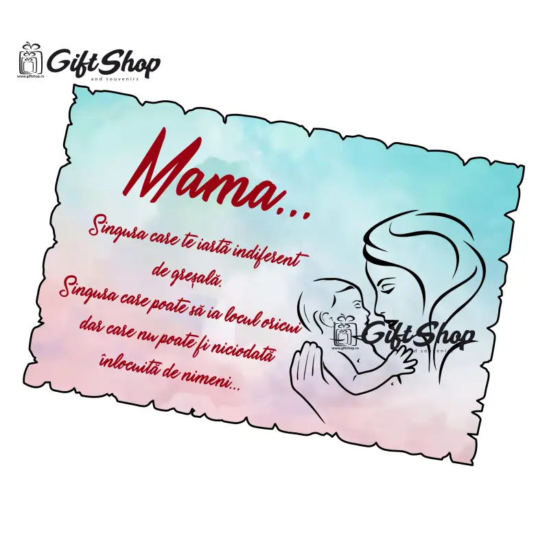 Mama singura care te iarta indiferent de gresala, magnet frigider  mgs071